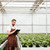 młodych · pracownika · badań · roślin · mężczyzna - zdjęcia stock © deandrobot