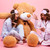 kettő · derűs · fiatal · lányok · pizsama · ül - stock fotó © deandrobot