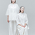 Two beautiful mystical women in white dress stock photo © deandrobot