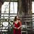 表示 · きれいな女性 · 温室 · 赤いドレス · ポーズ - ストックフォト © deandrobot