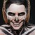 Closeup of young woman with terrifying skeleton makeup stock photo © deandrobot