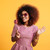 Portrait of a happy afro american woman in retro style stock photo © deandrobot