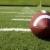 Closeup of American Football on Field stock photo © dehooks