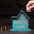 Holz · Haus · Modell · Münzen · Hand · halten - stock foto © DenisMArt