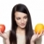 Produce - apples and oranges woman stock photo © dgilder