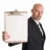 fashion - men - businessman holding clipboard stock photo © dgilder