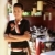 retrato · asiático · garçonete · trabalhando · restaurante · atraente - foto stock © diego_cervo