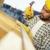 trabajador · de · la · construcción · americano · casa · techo · martillo · espacio · de · la · copia - foto stock © diego_cervo