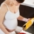 mujer · embarazada · desayuno · casa · italiano · meses · comer - foto stock © diego_cervo