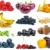 Set of fruits, berries, vegetables and mushrooms of different colours stock photo © digitalr