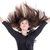 mulher · jovem · cabelo · voador · ar · longo · em · linha · reta - foto stock © Discovod