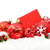 piros · karácsony · dekoráció · hó · kívánságok · kártya - stock fotó © dla4