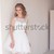 pretty girl in a short white wedding dress stock photo © dmitriisimakov