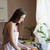 girl housewife washes dirty dishes in the kitchen stock photo © dmitriisimakov