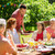 glückliche · Familie · Abendessen · Sommer · Garten-Party · Freizeit · Feiertage - stock foto © dolgachov