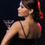 vrouw · cocktail · mooie · vrouw · avondkleding · partij · gezicht - stockfoto © dolgachov