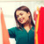 happy woman choosing clothes at home wardrobe stock photo © dolgachov