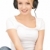  happy teenage girl in big headphones stock photo © dolgachov