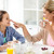glückliche · Familie · Frühstück · home · Küche · gesunde · Ernährung · Familie - stock foto © dolgachov