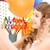 party girl with balloons and gift box stock photo © dolgachov