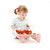little · girl · morango · quadro · branco · comida · bebê - foto stock © dolgachov