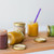 vegetable or fruit puree or baby food in jars stock photo © dolgachov