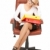 jovem · empresária · sessão · cadeira · quadro - foto stock © dolgachov