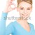 lovely girl showing victory sign stock photo © dolgachov