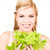 happy woman with lettuce stock photo © dolgachov