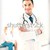 male doctor with stethoscope stock photo © dolgachov