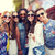 smiling hippie friends with selfie stick in london stock photo © dolgachov