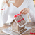 close up of woman making gingerbread houses stock photo © dolgachov