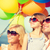 mutlu · aile · renkli · balonlar · açık · havada · yaz · tatil - stok fotoğraf © dolgachov