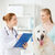 счастливым · врач · ретривер · собака · ветеринар · клинике - Сток-фото © dolgachov