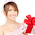 party girl with gift box stock photo © dolgachov