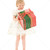 lány · ajándék · doboz · kép · fehér · gyermek · születésnap - stock fotó © dolgachov