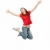 прыжки · ярко · фотография · счастливым · женщину - Сток-фото © dolgachov