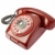 velho · telefone · vermelho · isolado · branco · negócio - foto stock © donatas1205