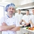 chef · bello · bianco · uniforme · pasta · insalata - foto d'archivio © dotshock
