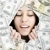 お金 · 幸せ · 小さな · ビジネス女性 · 孤立した · 白 - ストックフォト © dotshock