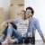Young couple moving in new home stock photo © dotshock