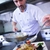 chef · bello · bianco · uniforme · pasta · insalata - foto d'archivio © dotshock