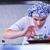 chef · bello · bianco · uniforme · pasta · insalata - foto d'archivio © dotshock