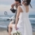 пару · пляж · белый · свадьба - Сток-фото © dotshock