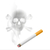 cigarrillo · cráneo · humo · humanos · blanco - foto stock © dvarg