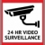 видео · наблюдение · кабельное · телевидение · Label · предупреждение · наклейку - Сток-фото © Ecelop