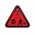 risc · avertizare · radiatie · simbol · nou · iso - imagine de stoc © Ecelop