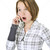 Teenage girl talking on phone stock photo © elenaphoto
