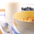 sănătos · mic · dejun · cereale · lapte · afine · alimente - imagine de stoc © elenaphoto