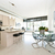 Modern condo kitchen dining and living room stock photo © elenaphoto
